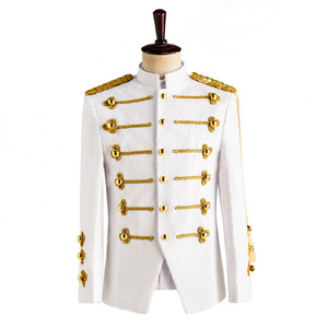 Veste à paillettes tressée dorée de qualité supérieure pour hommes, idéale pour les défilés de carnaval de Cologne et les événements de Fasching allemand - Product Image 5