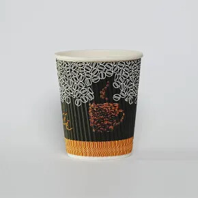 Gobelets en papier ondulé personnalisés, écologiques, recyclables et économiques de 8 oz, 12 oz et 16 oz pour les cafés - Product Image 2