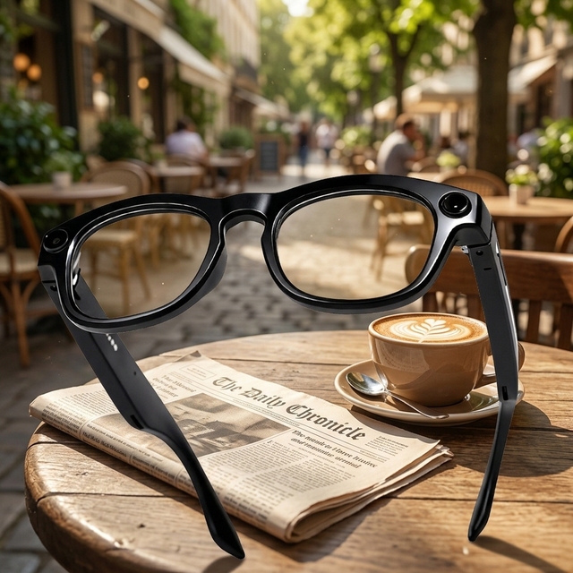 2026 AI Smart Video Glasses WiFi Camera Real-Time Translator for Music Player for IPX5 Waterproof Lightweight Sports