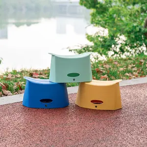 NPOT leichte tragbare multifunktionale rutschfeste Kunststoffstühle tragbare faltbare Stuhlhocker Karte faltbare Shrink-Stuhle