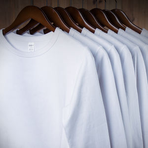 YLS gros mode Style <span class=keywords><strong>Teeshirt</strong></span> 300 Gsm coton lourd unisexe à manches longues t-shirt personnalisé avec Logo des clients - Product Image 2