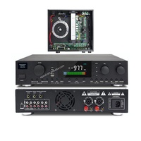 XUNGUAN EKX450 Amplificador Profesional para KTV, Nuevo Diseño 2U, Pantalla LED de 3.5 Pulgadas, 450W, Transformador Integrado, FBX Feedback.