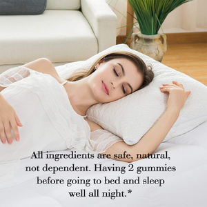 OEM OTM Ashwagandha กูมมี่ที่มีวิตามิน D2สนับสนุนการนอนหลับตามธรรมชาติในเวลากลางวันโฟกัสที่สงบ120นับรวมอาหารเสริมสำหรับผู้ใหญ่ - Product Image 6