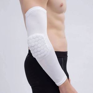 1 pièce Manchon de protection élastique pour bras et genou en mousse alvéolée, pour basketball et volleyball, avec soutien professionnel - Product Image 1