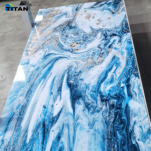 Panel de pared de mármol de PVC con textura de hoja de mármol falso de pared 3D con <span class=keywords><strong>efecto</strong></span> de mármol 1200X2800 - Product Image 5