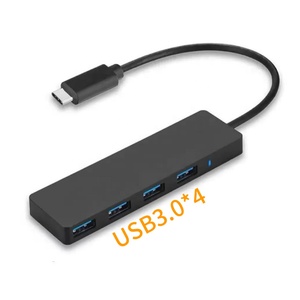 Adaptador Divisor de Estación de Acoplamiento USB 3.0 de 4 Puertos Tipo C a 5 Gbps, Compatible con Computadoras Portátiles, Tabletas, PC para Juegos, <span class=keywords><strong>Mini</strong></span> PC y <span class=keywords><strong>Mac</strong></span> - Product Image 1