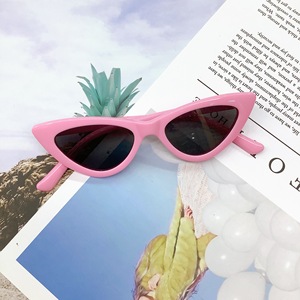 Lunettes de soleil <span class=keywords><strong>pour</strong></span> enfants style vintage œil de chat, forme triangulaire, <span class=keywords><strong>pour</strong></span> garçons et filles, marque mignonne, lunettes de soleil <span class=keywords><strong>pour</strong></span> bébé - Product Image 3