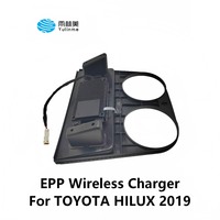 Chargeur de voiture sans fil YULINME, le plus populaire, chargeur rapide sans fil EMC Qi2.1 pour voiture, plateau de charge OEM/ODM pour Toyota Hilux 2016-2023