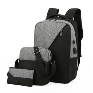 OEM Large Capacity Travel Laptop <b>Backpacks</b> Multifunction Waterproof Durable School Bag Set of 3 Set School <b>Backpack</b> - Product Image 1