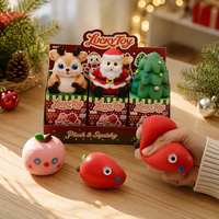 Coffret Cadeau de Noël Surprise : Jouets Squishy Anti-Stress à Presser, Figurines de Bureau à Collectionner
