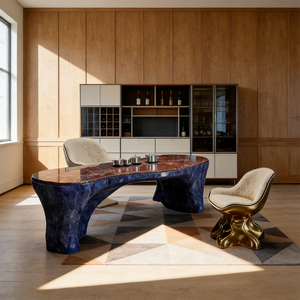 <span class=keywords><strong>Tavolino</strong></span> da Caffè in Marmo Unico, Arredamento Moderno per <span class=keywords><strong>Soggiorno</strong></span>, Piano in Pietra Irregolare, <span class=keywords><strong>Tavolo</strong></span> Centrale di Lusso di Design - Product Image 6