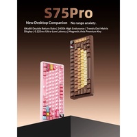 Teclado Mecánico XINMENG S75 Pro de Triple Modo con Reemplazo en Caliente, Pantalla de Matriz de Puntos de 8K Hz para Juegos, Oficina y PC