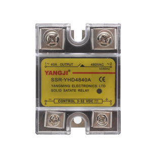 รีเลย์โซลิดสเตตเฟสเดียว ยี่ห้อหยางหมิงหยางจี รุ่น SSR-YHD4840A10A15A25A60A80A100A120A150A ขนาดเล็ก 220V - Product Image 1