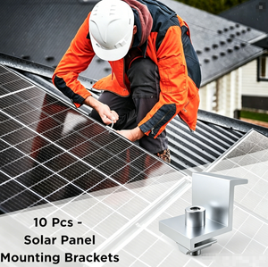 Aluminum Solar End <b>Clamp</b> for PV Panel Mounting System <b>Quick</b> Installation PV End <b>Clamp</b> for Solar Mounting Bracket - Product Image 3
