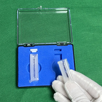 Micro-Cuvette à Quartz transparente 1ml, Cuvette de cellules à flux de Quartz avec couvercle pour spectropotomètre Visible UV