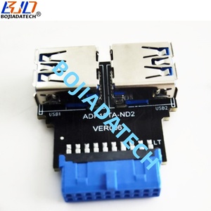 <span class=keywords><strong>2</strong></span>*5 USB من النوع-موصل إلى اللوحة الأم بطاقة محول رأس 19PIN في المخزون - Product Image 4