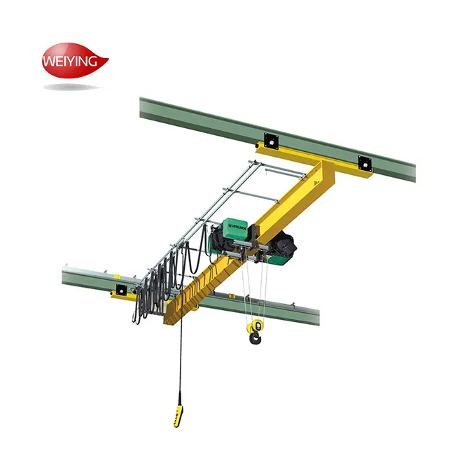 Europe style 5-31.5m span 5 ton single girder overhead cranes