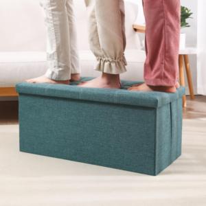 <span class=keywords><strong>Banco</strong></span> Otomano Plegable de Almacenamiento Chengjun de 76*38*38 cm, Hecho de Lino Ecológico, Mueble Moderno para Recámara, Sala de Estar o Recibidor - Product Image 3