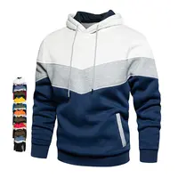 Benutzer definierte Nähte Farb block gedruckt Hoodie Anzug Slim Fit Herren Sport hemd Jogging Sportswear Custom Hoodies Herren Sweatshirt