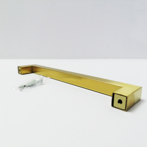 Poignée de meuble moderne en acier inoxydable finition or mat brossé, prix usine, pour armoire, tiroir, boutons de porte, accessoires de mobilier - Product Image 3