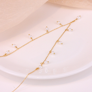 Collar de Clavícula ROXI S925 de Plata de Ley con Doble Capa Ondulada y Diseño Redondo para Mujer - Product Image 6