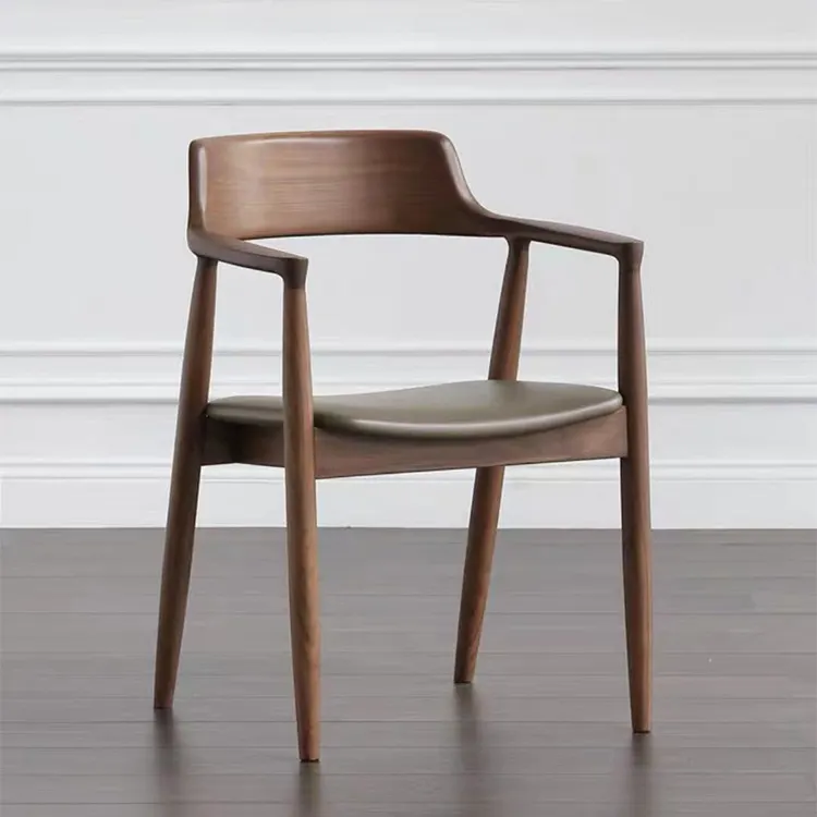 Дизайнерский стул, креативный скандинавский деревянный простой стул хирошима, новый китайский стул