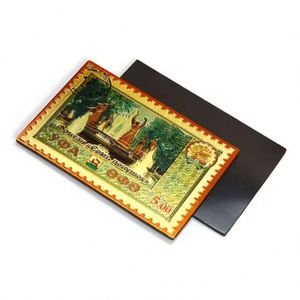 Wholesale London Promotional Customized Souvenirs Sublimation Blank Aluminum Foil <b>Fridge</b> Magnets - Product Image 5