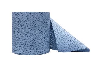 Toalla de Limpieza para Automóviles de Polipropileno No Tejido Absorbente de Aceite Azul de Alta Resistencia, Rollo de Toallas de Papel Industriales Desechables - Product Image 2