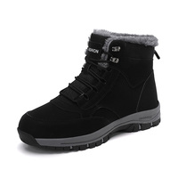 Bottes d'hiver en fourrure de mouton à semelle épaisse pour femmes, fabriquées sur mesure en usine, vente en gros, résistantes à l'eau, antidérapantes, baskets décontractées pour hommes