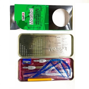 The Marshal Set of Metal Geometry Mathematical Instrument Box Compass Set for School Students - Product Image 2