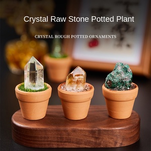 Kristal Alami Batu Mentah Kristal Putih Bijih Kerikil Dekorasi Pot Hiasan Rumah Meja Ornamen Mobil - Product Image 2