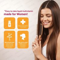 OEM Organics Multivitamines liquides pour la croissance des cheveux Biotine 10000mcg Gouttes liquides Multivitamines Complément alimentaire Sirop oral Vitamines de croissance
