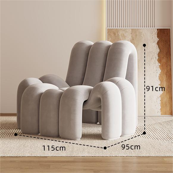 Fauteuil individuel gris