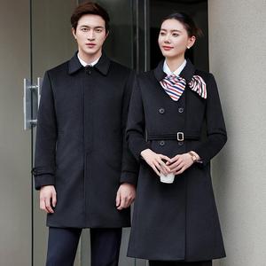 Cappotto Professionale in Lana, Abbigliamento da Lavoro Invernale Imbottito per Uomo e <span class=keywords><strong>Donna</strong></span>, Uniforme Bancaria - Product Image 2