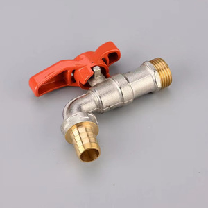 Brass Water Faucet 1/2 Inch Single Handle Deck Mounted For Outdoor Kitchen Garden <b>Washer</b> - Product Image 4