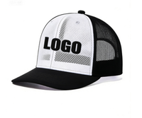 Gorra Trucker Personalizada de Malla con 6 Paneles, Bordado 3D, Cierre de Velcro, Unisex, para Verano