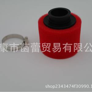 Filtro de Aire de Carbono Rojo con Esponja de Boca Recta para Vehículos Todoterreno, para Autos - Nuevo y Usado - Product Image 2