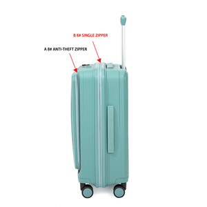 กระเป๋าเดินทางโพลีเอสเตอร์สำหรับทั้งชายและหญิงมีล้อสปินเนอร์4ล้อล็อก Tsa ทันสมัย - Product Image 3