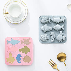 Moule à gâteau en silicone antiadhésif Fished Design, réutilisable, de qualité alimentaire, mignon, magnétique, pour chocolat, bonbons et glaçons DIY - Product Image 6