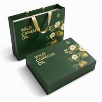 Huile d'olive de qualité alimentaire Emballage cadeau Boîte en forme de livre avec fermeture magnétique Biodégradable Recyclable Laminage mat Logo personnalisé