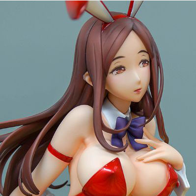 Фигурки героев аниме, оригинальные 1/4, Akagi Yoko Miss Red Bunny, ПВХ, игрушки 27 см, привлекательные Аниме фигурки для девушек