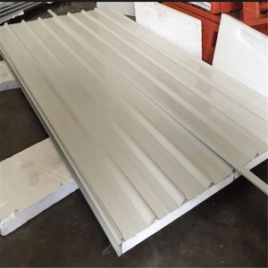 Panel Sándwich <span class=keywords><strong>de</strong></span> Acero Aislado <span class=keywords><strong>de</strong></span> 50 mm con Poliuretano Insonorizante para Aislamiento <span class=keywords><strong>de</strong></span> Techos y Paredes <span class=keywords><strong>de</strong></span> Casas, Material Metálico - Product Image 4