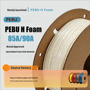 PEBU H 90A วัสดุพิมพ์ FDM คุณภาพสูง ยืดหยุ่นดี พิมพ์ง่าย ปลอดภัยต่อผิวหนัง ใช้งานร่วมกับเครื่องพิมพ์ FDM ได้หลากหลาย เหมาะสำหรับพื้นรองเท้าส่วนบนและส่วนกลางของแบรนด์ดังระดับโลก - Product Image 2