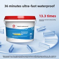 Revêtement adhésif transparent imperméable à l'eau en acrylique Beixin, haute flexibilité, pour les fuites des murs extérieurs, des toits et des rebords de fenêtres
