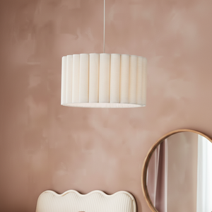 Pantalla Colgante de Tela Hecha a Mano, Estilo del Sudeste Asiático, para Dormitorio, Comedor, Sala de Estar - Product Image 1