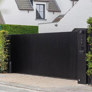 <span class=keywords><strong>Portail</strong></span> d'entrée moderne en aluminium avec moteur, profilés en aluminium USA, soudé, grand format, vente chaude - Product Image 6