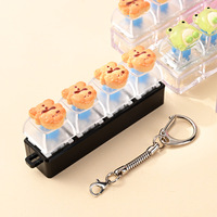 Dumpling Clicker : Anti-stress unique en forme de boulette vapeur, jouet à presser, porte-clés, petit pendentif en silicone, cadeau de décompression