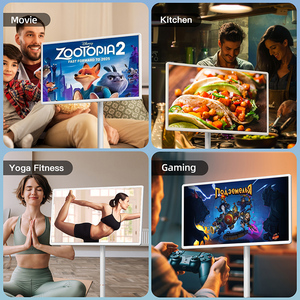 21.5 inch không dây di động thông minh TV với Android 13 màn hình cảm ứng màn hình với đứng tương tác TV di động trên bánh xe - Product Image 4