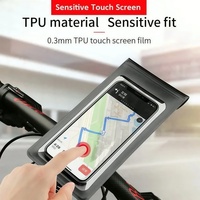 Support de téléphone étanche pour vélo, étui de téléphone pour vélo en TPU PVC avec écran tactile et housse de pluie, support de guidon pour moto