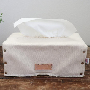 Korean style <b>canvas</b> tissue <b>box</b> cover, long Nordic style home decor tissue <b>box</b>, coffee table fabric tissue cover. - Product Image 2